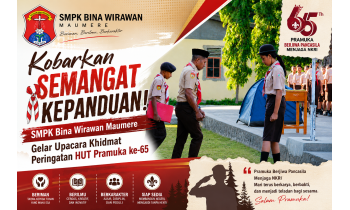 Kobarkan Semangat Kepanduan: SMPK Bina Wirawan Maumere Gelar Upacara Khidmat Peringatan HUT Pramuka ke-65